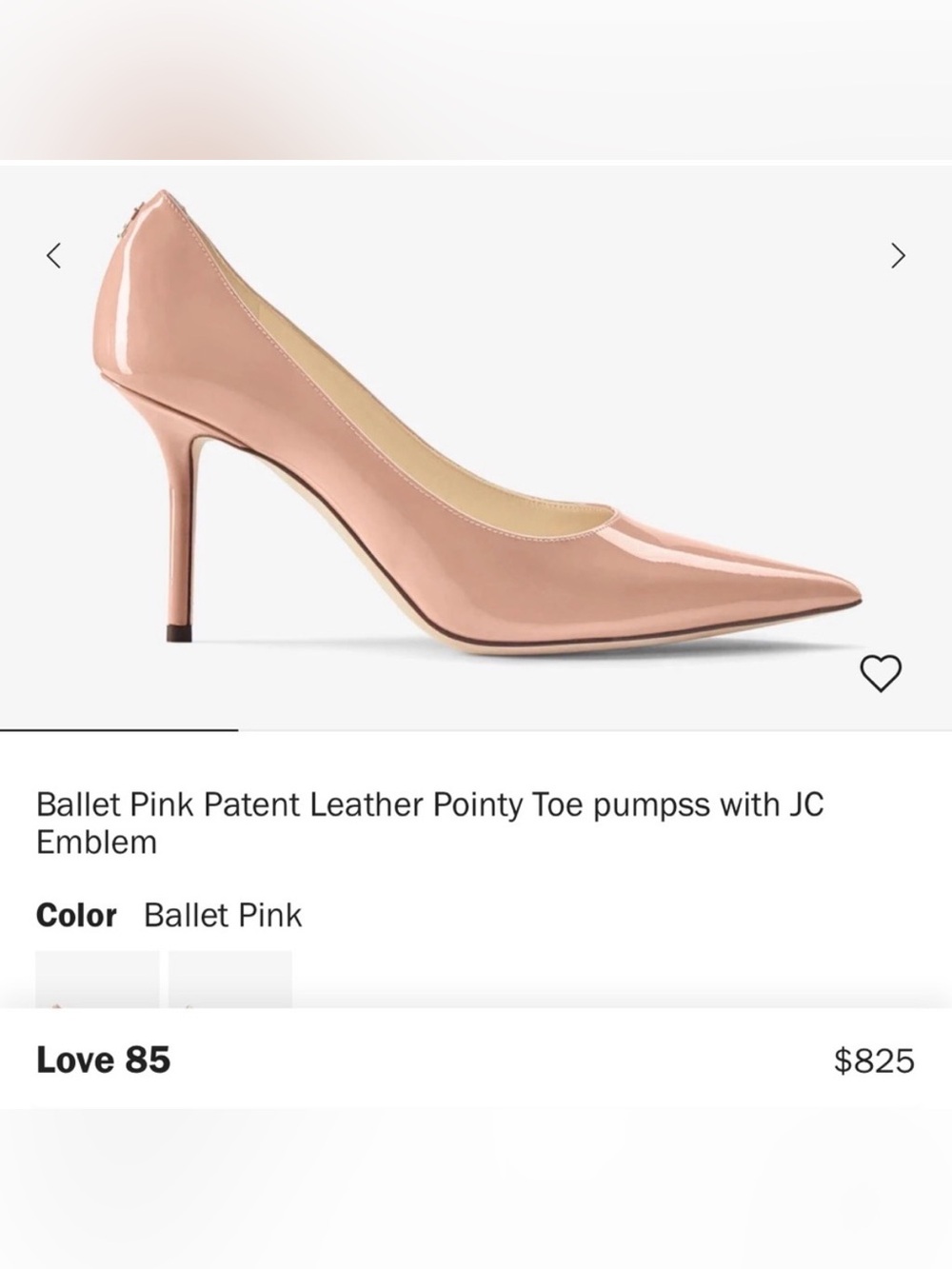 Jimmy Choo Agnes - Powder Pink
